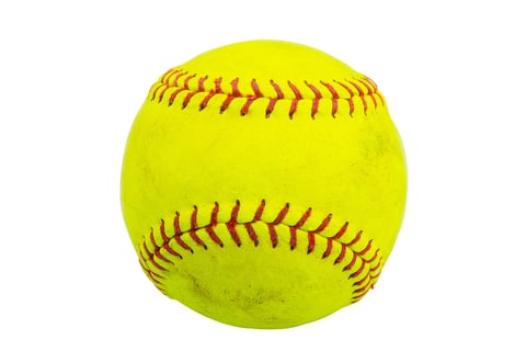 Custom printed softball