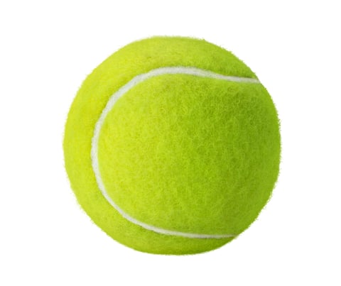 Custom printed tennis ball