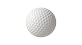 Golf ball front view