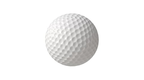Custom printed golf ball