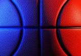 Neon blue basketball