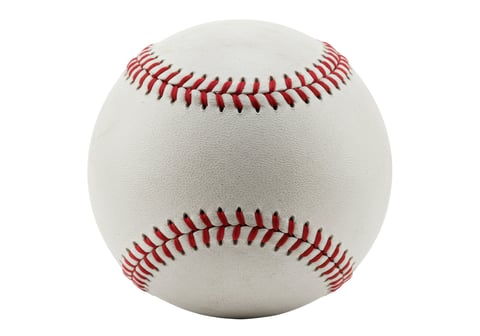 Custom printed baseball