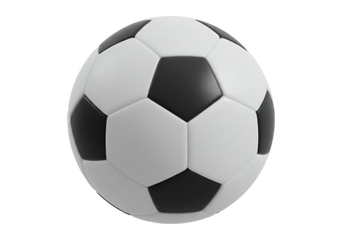 Custom printed soccer ball