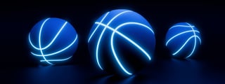 Custom iridescent basketball
